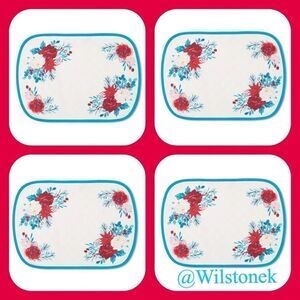 ❤️The Pioneer Woman Wishful Winter set of 4 Fabric Placemat’s